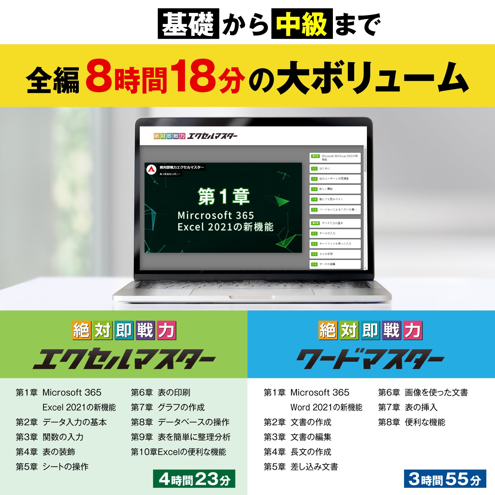 誰でもたった一日で基本が身につく!エクセル&ワード&タイピング